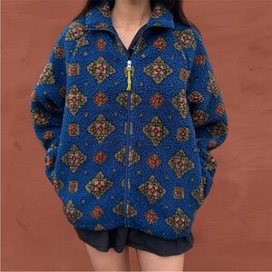 AIME LEON DORE FOULARD FLEECE JACKET
